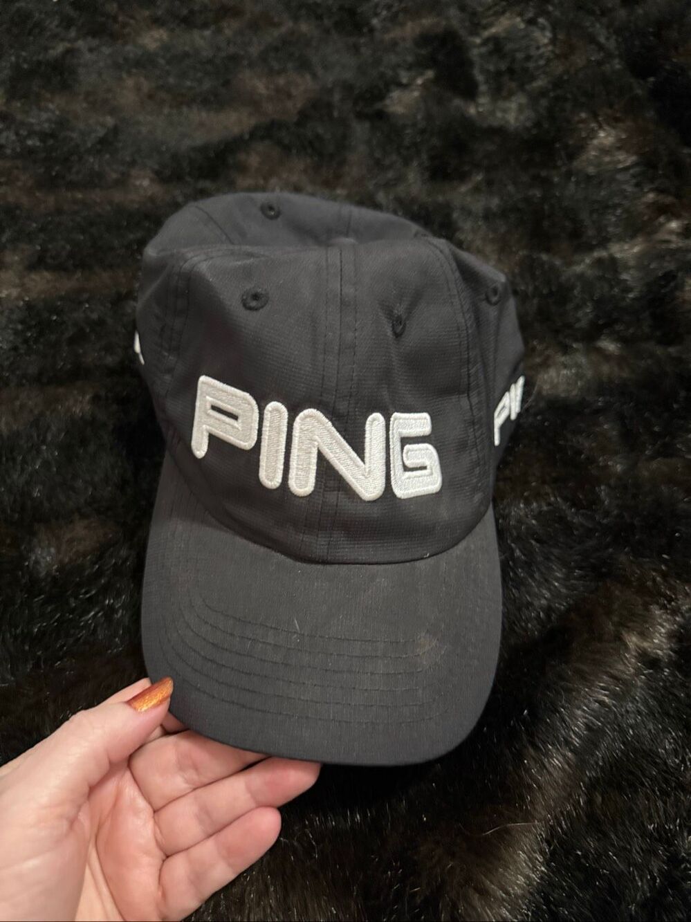 Ping "Play Your Best" unisex golf hat cap adjustable strap black
